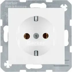 Berker SCHUKO-Steckdose pws/gl 47438989