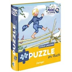 Oetinger Spiel Michel aus Lönneberga. Puzzle im Buch. 100 Teile