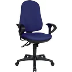 Topstar Bürodrehstuhl Support® SY ohne Armlehnen, royalblau - Blau