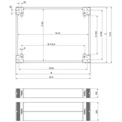 Schneider Electric Sockel 100mm NSYSPS4100