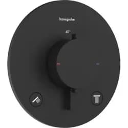 Hansgrohe Ecostat Comfort S Thermostat Unterputz, 2 Verbraucher, Mattschwarz