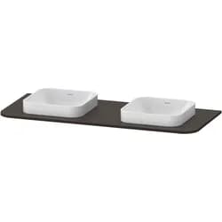 Duravit Konsole „Happy D.2 Plus“, links und rechts in Nussbaum gebürstet