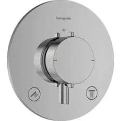 hansgrohe Ecostat Comfort S Thermostat Unterputz für 2 Verbraucher, Chrom