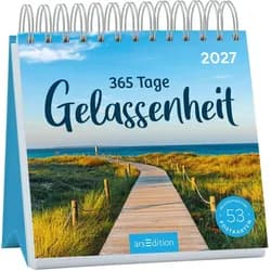 arsEdition Verlag Tischkalender Postkartenkalender 365 Tage Gelassenheit 2027