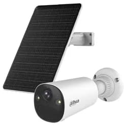 Dahua Apollo Bullet C1 4G schwarz Bullet Camera (weiß) und Solarpanel