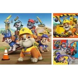 Ravensburger Puzzle Kinderpuzzle 3x49 Teile - Paw Patrol - Arbeitsfahrzeuge, 49 Puzzleteile