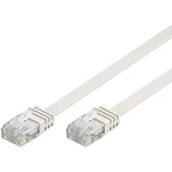 LAN CAT 6 UTP Flat - Weiß - 3m
