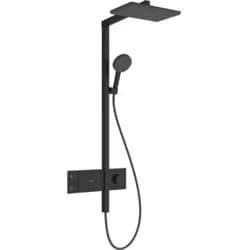 hansgrohe Showerpipe Raindance Alive Q 1jet, EcoSmart, 8 l/min, schwarz matt