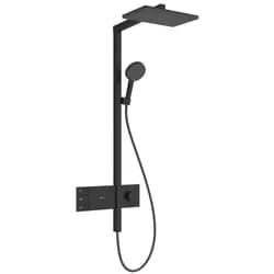 hansgrohe Showerpipe Raindance Alive Q 2jet, EcoSmart, 7,6 l/min, schwarz matt