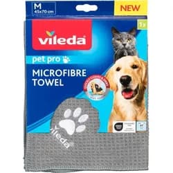 Vileda Pet Pro Microfaser Handtuch grau M