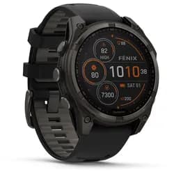 Garmin Fenix 8 Solar Sapphire Titan (47 mm, ohne SIM), Smartwatch