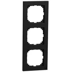MERTEN M-Pure-Rahmen3-fach, schwarz matt