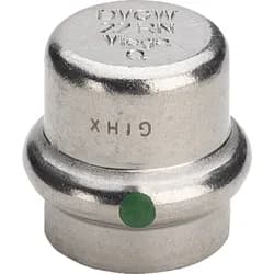 VIEGA Kappe Sanpress Inox Edelstahl 15mm