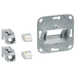 Tehalit Anschluss Modul 2x RJ45 GMKSRJ45C6A2