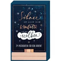 Adventskalender Schnee ist auch nur Konfetti aus den Wolken