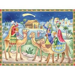 Adventskalender "Heilige Drei Könige bringen Gaben" - Beige