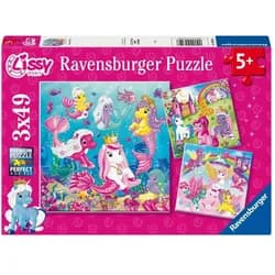 Ravensburger Puzzle Kinderpuzzle 3x49 Teile - Lissy Pony - Zauberhafte Welten!, 49 Puzzleteile