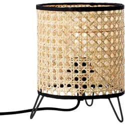 Brilliant Tischleuchte Wiley Rattan Metall E27 max. 60W