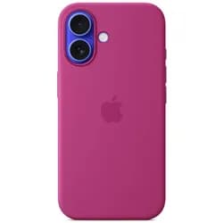 iPhone 16 Silicone Case with MagSafe - Fuchsia