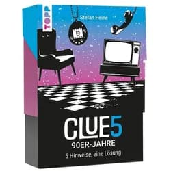 frechverlag Spiel CLUE5 #90er-Jahre. 5 Hinweise, nur eine Lösung. Das Trend-Quiz für...