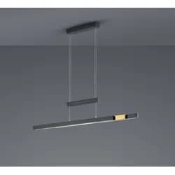 Trio LED-Pendelleuchte schwarz mit Up & Down Ligh ¦ Maße (cm): B: 150 H: 150