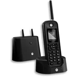 Motorola O201 DECT-Telefon Anrufer-Identifikation Schwarz