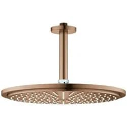 Grohe Kopfbrauseset Rainshower Cosmopolitan 310, 142 mm in warm sunset gebürstet