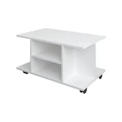 Couchtisch Findula Weiß 6 Fächer
