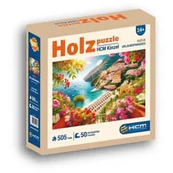 HCM KINZEL Puzzle Holzpuzzle - Urlaubsparadies 505 Teile, 505 Puzzleteile