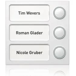 Portier Tastenmodul 3 Tasten (weiß)