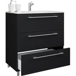 Waschtischkombi Schubo Schwarz