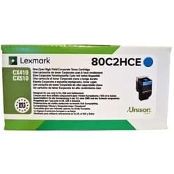 Lexmark 80C2HCE Toner cyan