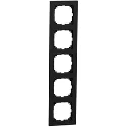 MERTEN M-Pure-Rahmen5-fach, schwarz matt