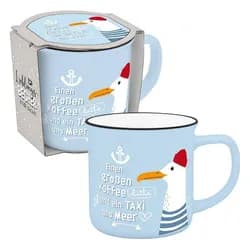 Sheepworld Tasse Tasse Lieblings-Becher Tee Kaffeetasse 0,35cl Geschenk Sheepworld, Porzellan blau
