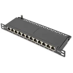 12-Port CAT 6A Slim Patch Panel