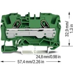 WAGO GmbH & Co. KG 2-Leiter-Durchgangsklemme 2006-1201/000-001