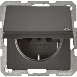 Berker SCHUKO-Steckdose anth/sa 47516086