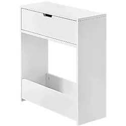 SoBuy Badunterschrank mit 1 Schublade Weiß 55x20x60cm Rustikal