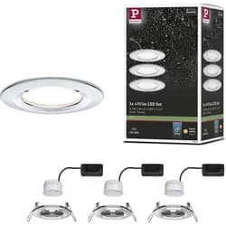 Paulmann LED Einbauleuchte Nova Basisset starr - Silber