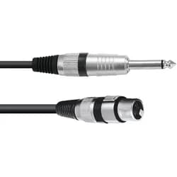 OMNITRONIC Adapterkabel XLR(F)/Klinke mono 2m sw