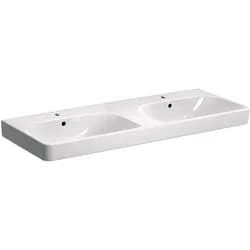 Geberit Smyle Square Doppelwaschtisch 120 cm, Badkeramik, 500.223.01.8, weiß