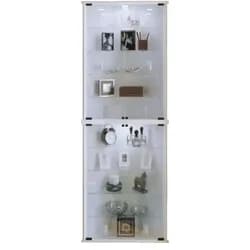 VCM Eckvitrine "Vecko Maxi" Weiß