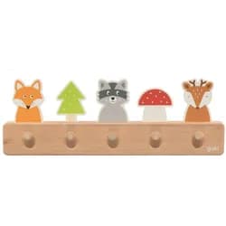Gollnest & Kiesel Wandgarderobe Kinder Garderobe Waldfreunde 32,5cm, mit 5 stabilen Haken