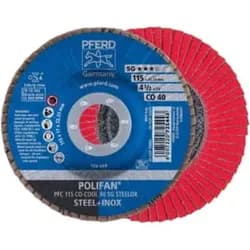 PFERD Fächerschleifscheibe gewölbt 115mm CO40 SGP-COOL