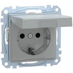 Merten SCHUKO-Steckdose alu MEG2314-0460