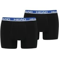 HEAD Herren Boxershort Basic Boxer 2er Pack - Black / Blue 008 - XL