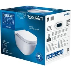 Duravit Starck 3 Wand-WC Set 42250900A1 weiß, mit WC-Sitz