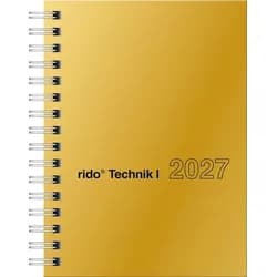 Baier & Schneider Buchkalender rido/idé 7013121917 Taschenkalender Mod. perfect/Technik I 2027 A6, Ka