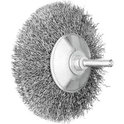 PFERD TOOLS Kegelbürste ungezopft KBU Ø95x10mm Schaft-Ø6 mm Stahl-Draht-Ø0,30