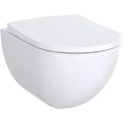 Geberit Acanto Wand-WC Tiefspüler geschlossene Form, Rimfree, weiß